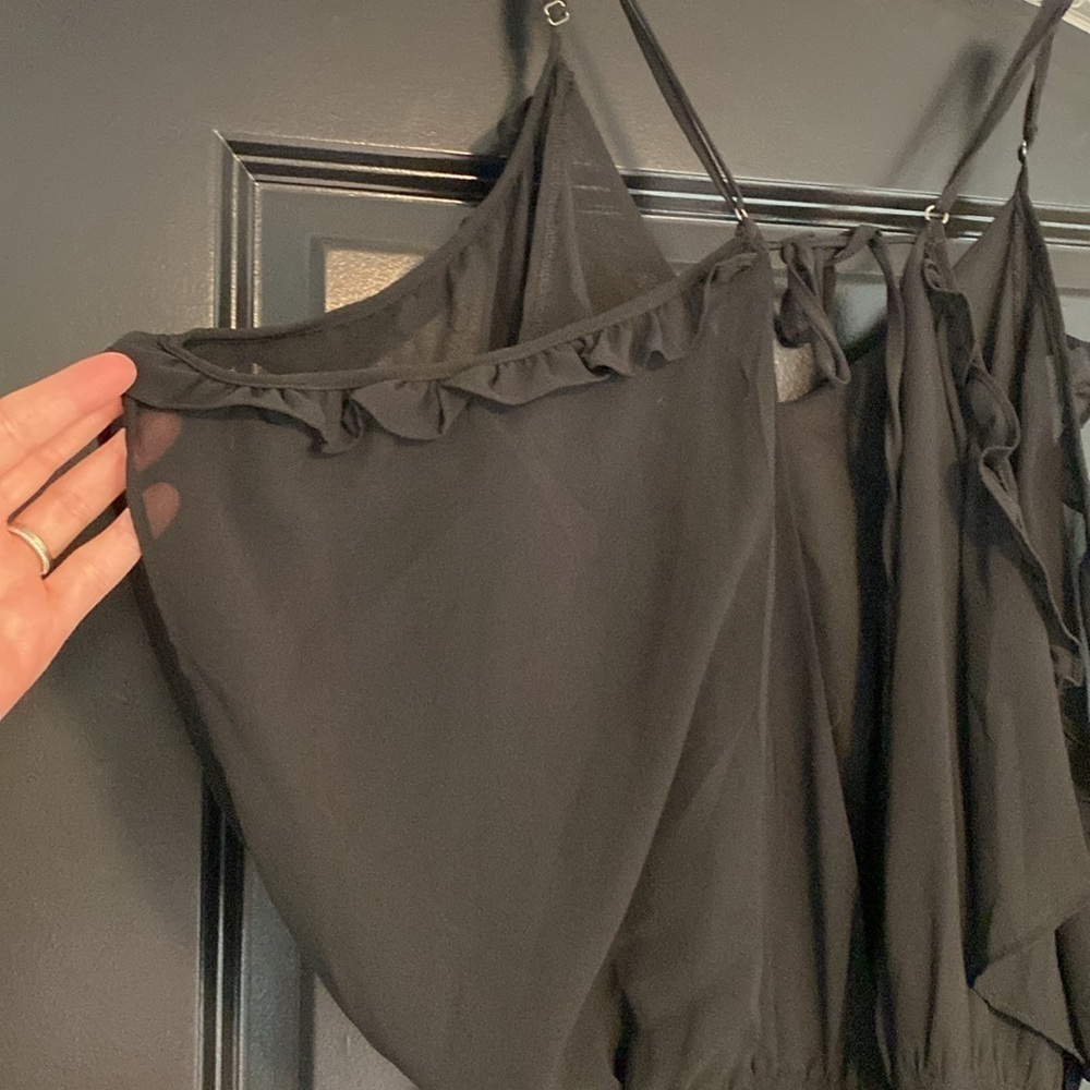 Lulus Black Cliche Romper size Medium - Picture 3 of 7